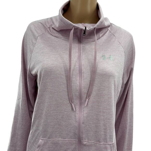 Under Armour Pink Fog UA Tech Twist Full Zip Sweatshirt - Picture 7 of 13